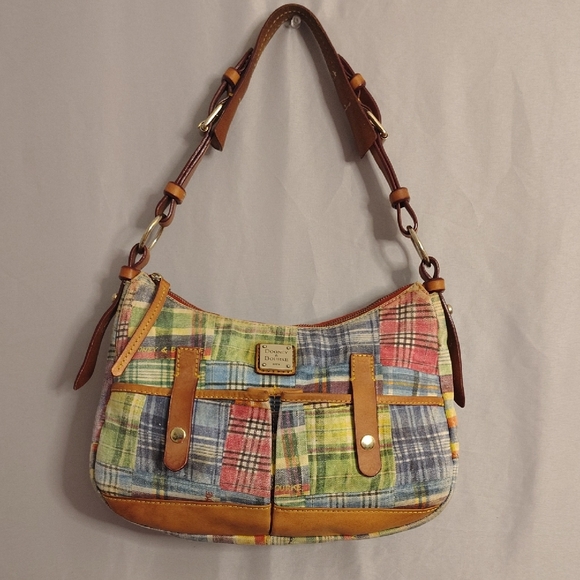 Dooney & Bourke Handbags - Dooney & Bourke Multicolor Plaid Shoulder Bag